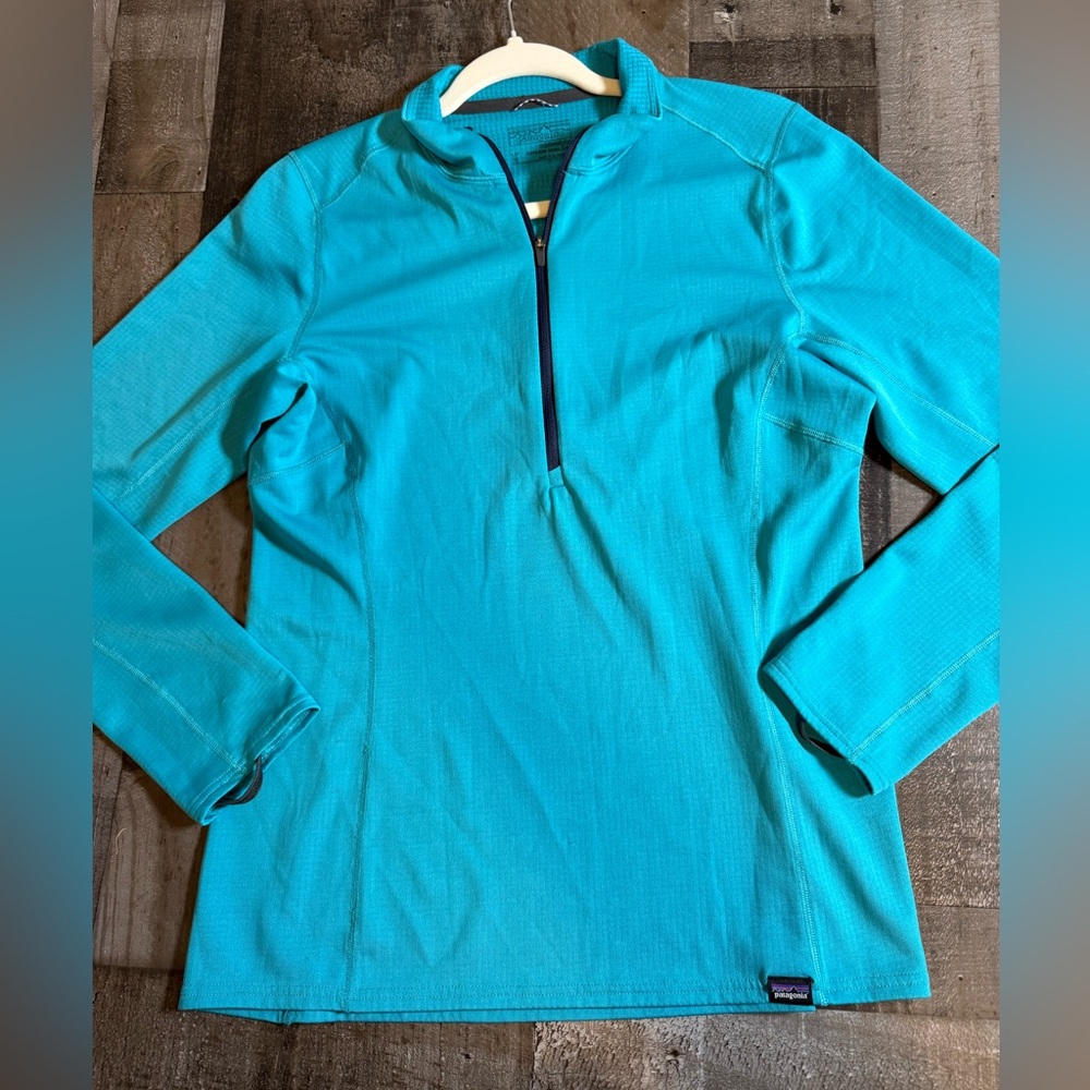 Patagonia Capilene 1/4 Zip Pullover Polartec Baselayer Active Outdoor Hiking /M